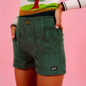 Hammies Green Corduroy Shorts